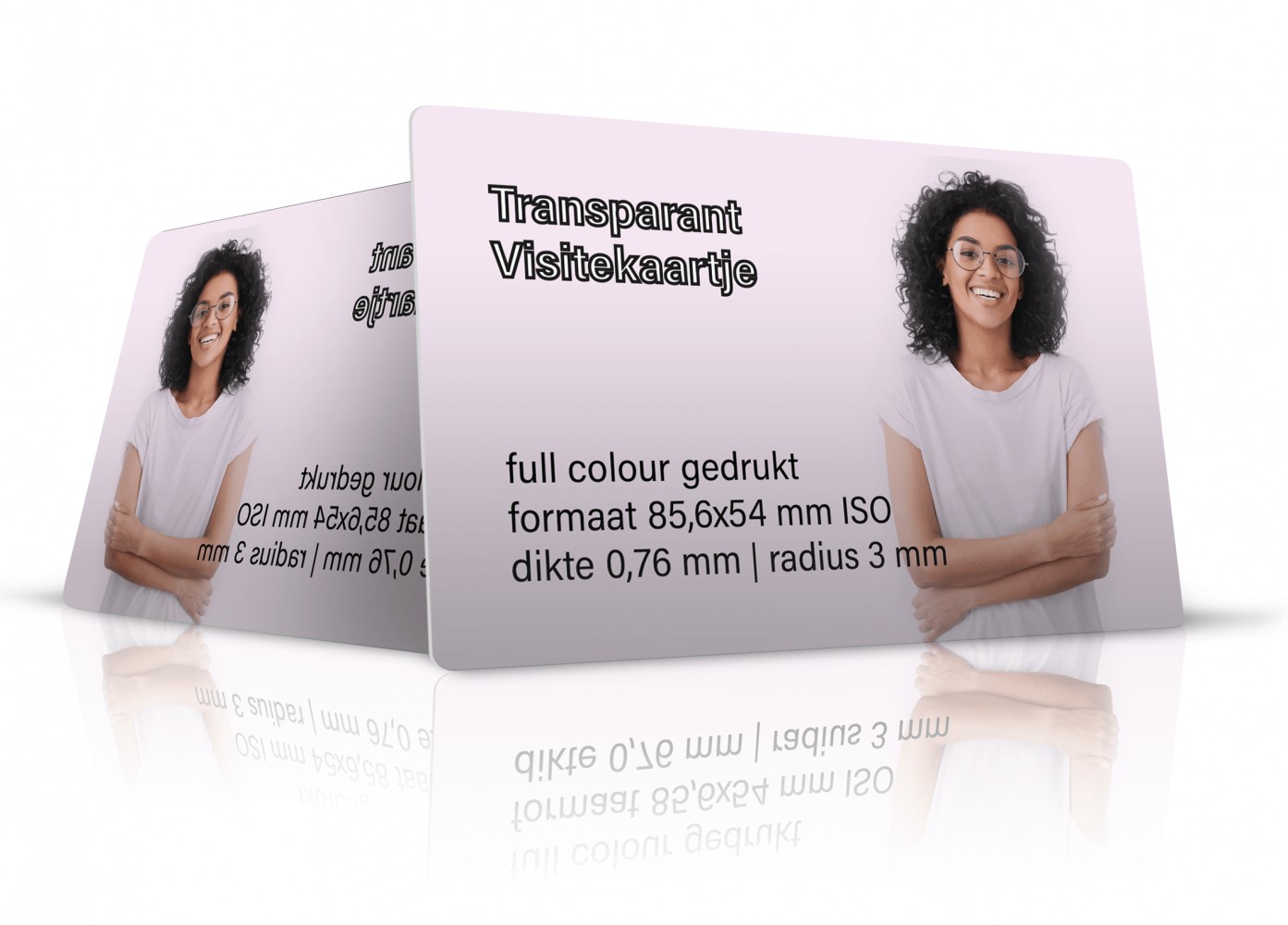 buiten gebruik Ounce onderwijzen transparant visitekaartje clear online bestellen - vanaf 50 stuks |  Lioncards