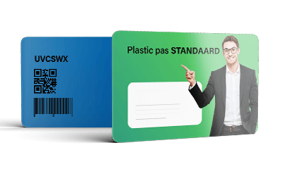 Plastic pas standaard