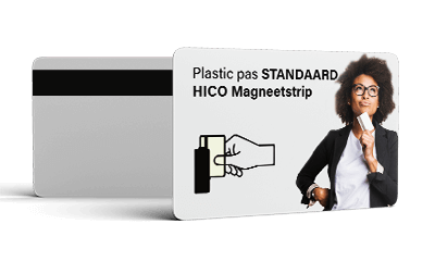 Plastic pas Hico magneetstrip
