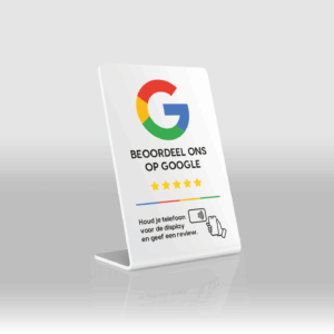 NFC Google Review Display Standaard Design